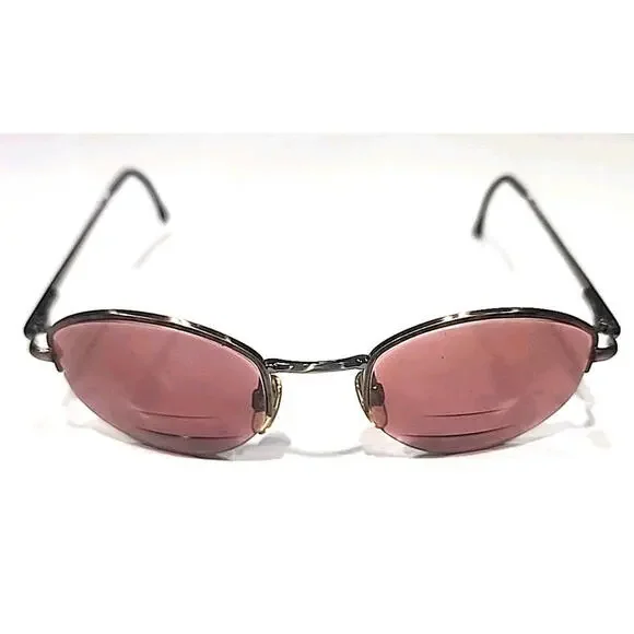 Emporio Armani 080 1021 No Lenses Small Brown Oval Eyeglasses Frame 49-21 135 - Picture 2 of 8